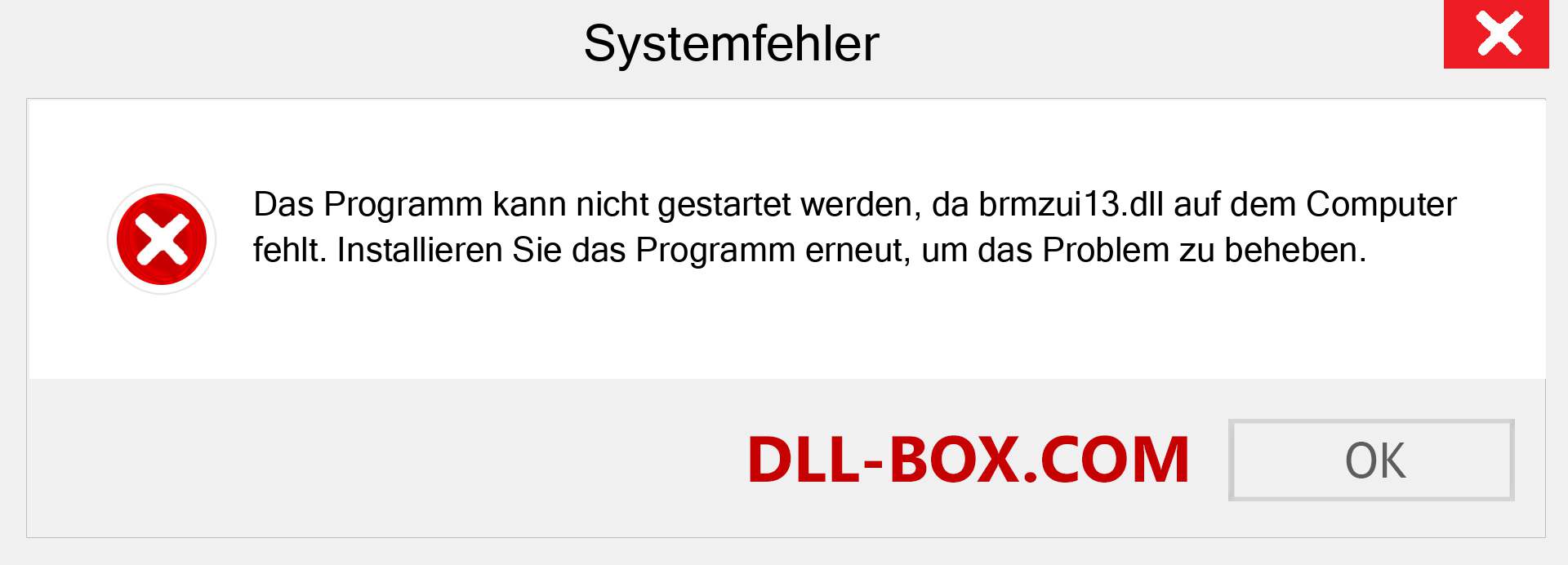 brmzui13.dll-Datei fehlt?. Download für Windows 7, 8, 10 - Fix brmzui13 dll Missing Error unter Windows, Fotos, Bildern