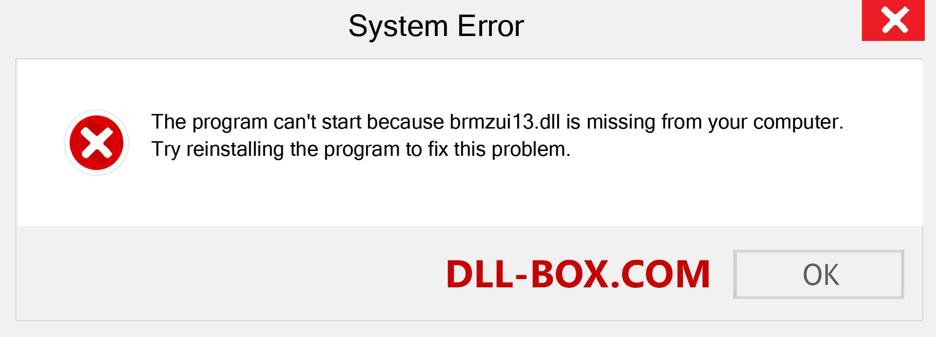  brmzui13.dll file is missing?. Download for Windows 7, 8, 10 - Fix  brmzui13 dll Missing Error on Windows, photos, images