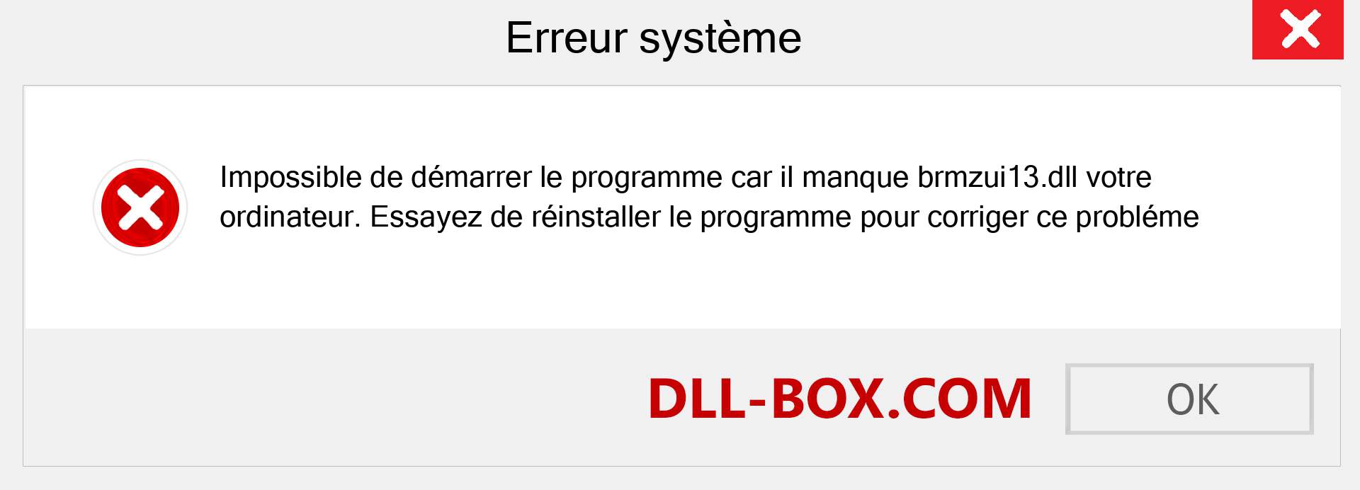 Le fichier brmzui13.dll est manquant ?. Télécharger pour Windows 7, 8, 10 - Correction de l'erreur manquante brmzui13 dll sur Windows, photos, images